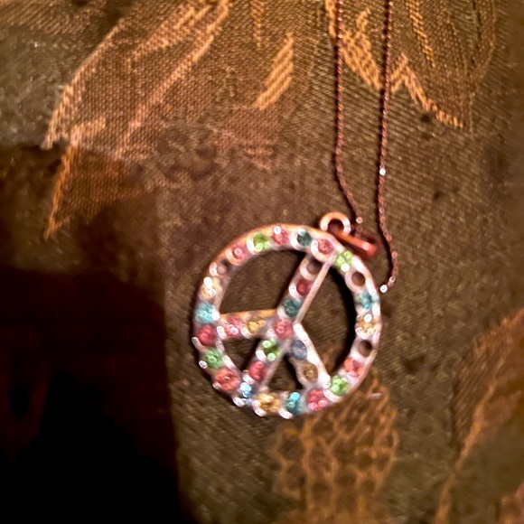 Peace sign charm .multi color. No chain - Picture 1 of 4